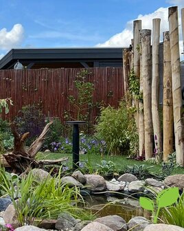 Wilgenmat groene tuinafscheiding